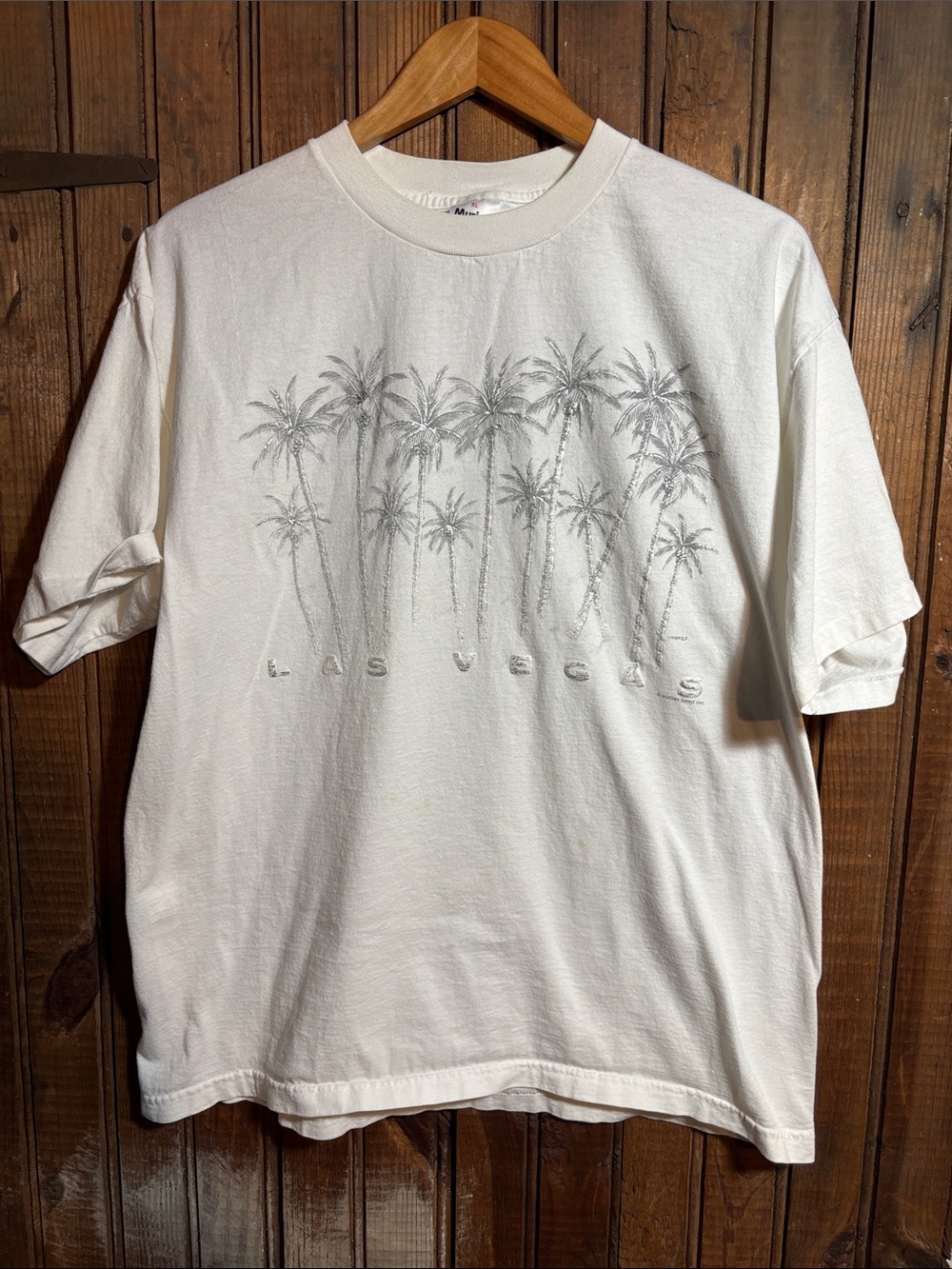 Vintage Single Stitch White Palm Graphic Tee - Las Vegas